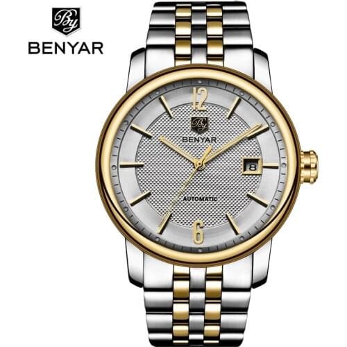 BENYAR2020new Self-winding Mens Watch Luxury Brand Waterproof Casual Sports Mechanical Watch Date Mens Watch Relogio Masculino