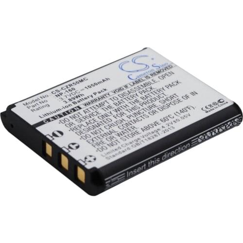 CameronSino for CASIO Exilim EX-FC500 Exilim EX-ZR50 Exilim EX-ZR55 Exilim EX-ZR60 Exilim EX-ZS220 NP-160 battery