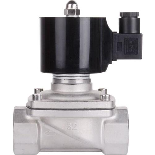 1/2" BSP DC12V Electric Solenoid Valve Normally Closed Direct Acting Solenoid Valve 304 Stainless Steel 2 Position 2 Way