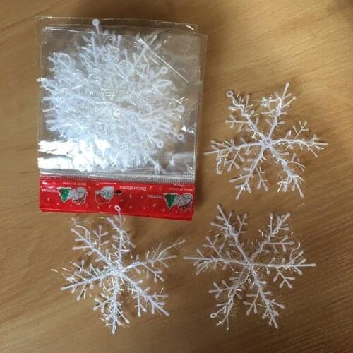 30pcs 11cm Christmas Artificial Snowflake Christmas Tree Decor Snow Fake Snowflakes Christmas decorations for home noel