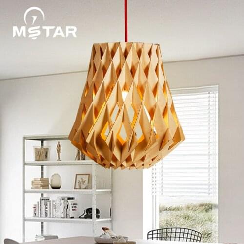 Chinese wood art RETRO chandelier chandelier tatami bedroom study Southeast Asian restaurant cafe Chandelier