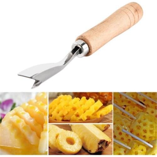 Kitchen Salad Tool Pineapple Peeler Stainless Steel Corer Slicer Clip Cutter