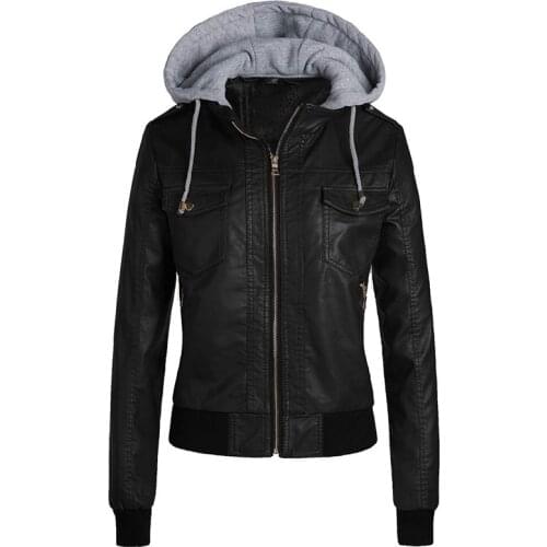 Winter Leather Jacket Women 2020 Casual Ladies Basic Jackets Coats Warm Plush Female Motorcycle Jacket Coats Plus Size 3XL