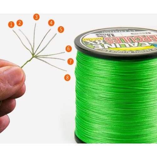 1000m 8 Strands braided fishing line PE Braided Wire Fishing Line German materials Strong Multifilament Fiber PE Fishing Line