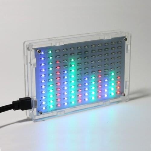 LED Display Production Suite Music Spectrum LED Flash Electronic DIY Production Bulk, 12 * 11 FFT