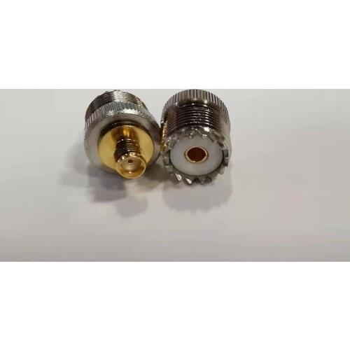 Genuine Copper Coaxial Adapter RF Connector PL259 Converter Coax Connectors SMA Female to UHF Female