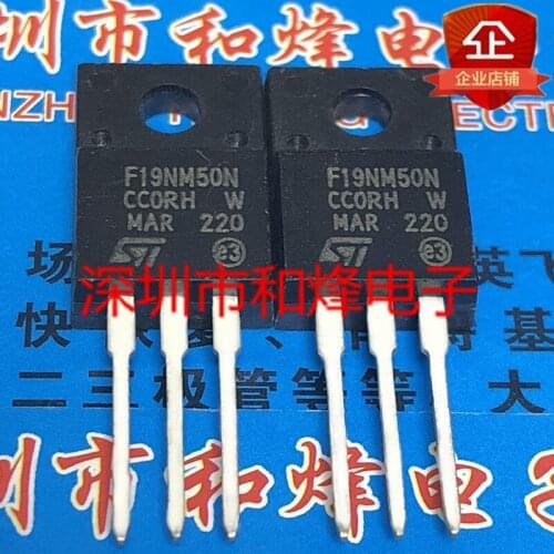 Original New 5PCS/ FQPF10N90C F19NM50N STF19NM50N TO-220F TO220F