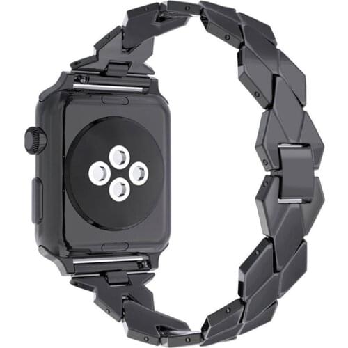 Stainless steel watch Strap For Apple Watch 4 5 6 SE 44mm 40mm metal watch bracelets for iwatch 3 2 38mm 42mm watch Accessories