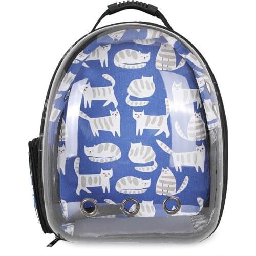 Cat Backpack Carrier Transport Bag Window Carrier for Cat Carrying Bag for Puppy Space Travel Transparent Bag Pet Accessories