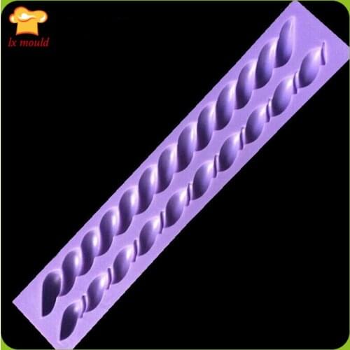 Spiral Double Sugar Chocolate Cake Silicone Mold DIY Baking Tools Twine Cake Surrounding