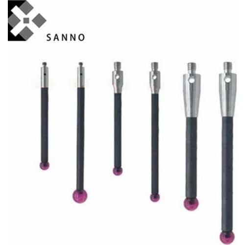 Three-dimensional carbon fibre rod probe M2 /M3 / M4 thread force measuring tools rudy ball head point gauge