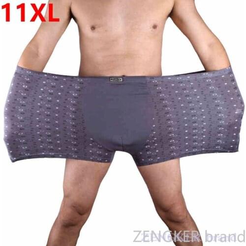 Plus size mens mens boxer underwear fat guy underwear loose under pants mens boxers 9XL 10XL 11XL men underwear