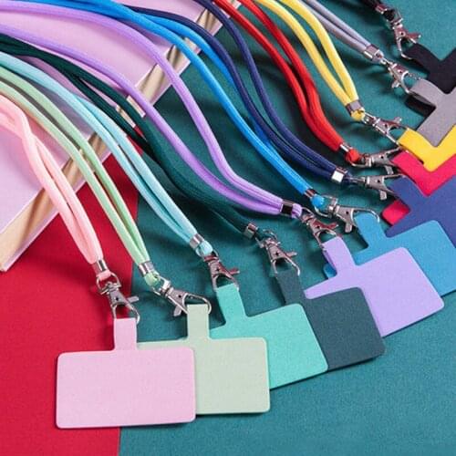 21 Colors Universal Crossbody Patch Mobile Phone Lanyards Anti-pulling Tear-proof Soft Hanging Rope Protect Dropping Strap