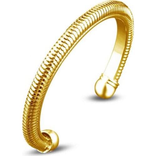 WQQCR Boutique Serpentine Bone Gold Jewelry Gold Bracelet Ethiopia Bracelet and Bracelet Ethiopia Bangle Jewelry Gift