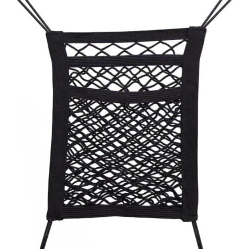 Universal Elastic Car Truck Seat Mesh Storage Net Bag Organizer Holder Pocket Universal Firm Elastic Car Storage Net