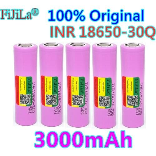 1-20pcs 2021 100% original 18650 battery 3,7 V 3000mAh Li-Ion battery 30Q for ICR18650-30Q electronic toys flashy tools