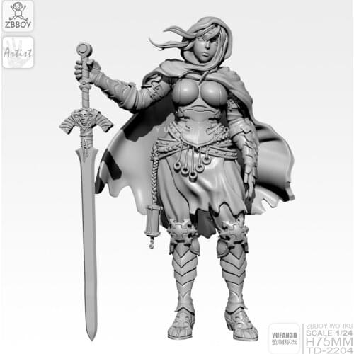 1/24 Resin Figure Kits Kingdomdeath Beauty goddess self-assembeld TD-2204