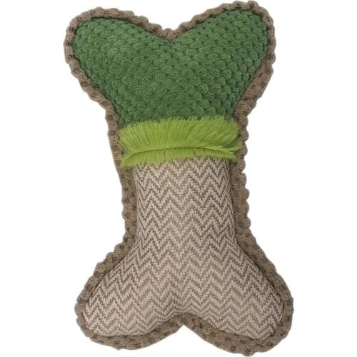 1pc Bone Shape Dog Toy Funny Bite Resistant Bone Puppy Toy Plush Dog Toys Pet Squeaky Toys Pet Supplies Cosas Para Perros