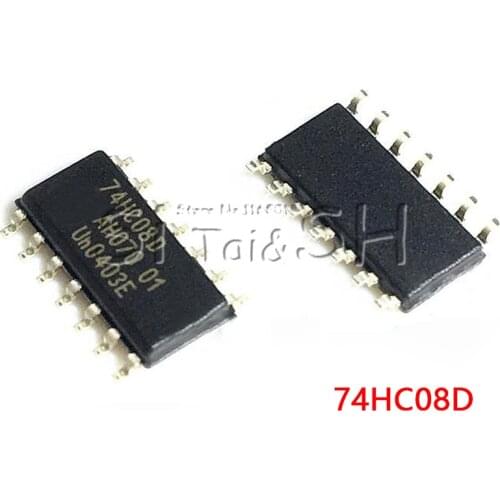 10PCS 74HC08D SOP14 74HC08 SOP SN74HC08DR SOP-14 SN74HC08 SMD new and original IC