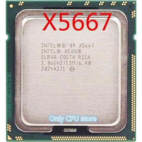 Free shipping Processor X5667(12M Cache,3.06GHz)Quad-core LGA1366 Xeon X5667 Server CPU,Xeon X5667 Desktop CPU,X5667 CPU,95W