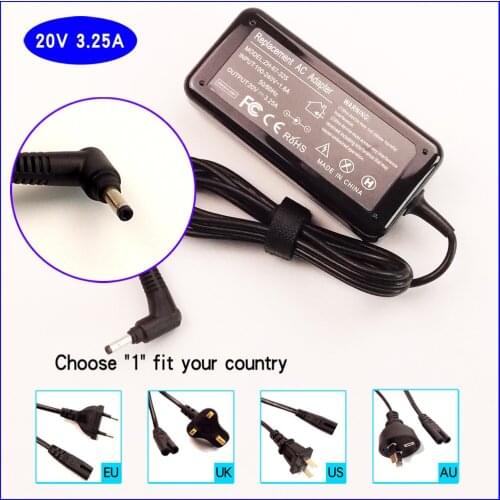 20V 3.25A Laptop Ac Adapter/Battery Charger/Power Supply Cord For Lenovo Ideapad 710S-13 Miix 510-12ISK 80U1 P/N:GX20L29355