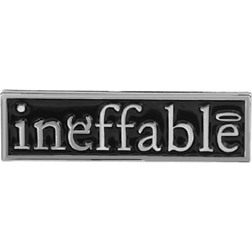 Good Omens Inspired Ineffable Enamel Brooch Pins Badge Lapel Pin Brooches Alloy Metal Fashion Jewelry Accessories