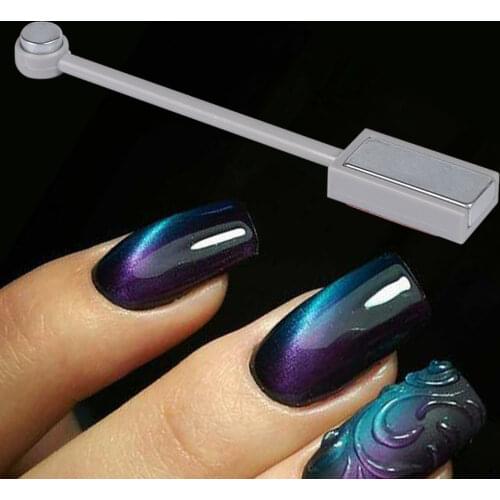 Double Headed Nail Art Magnet Stick Cat Eyes Magnet for Nail Gel Polish 3d Line Strip Effect Strong Magnetic Pen Tools BE537-1