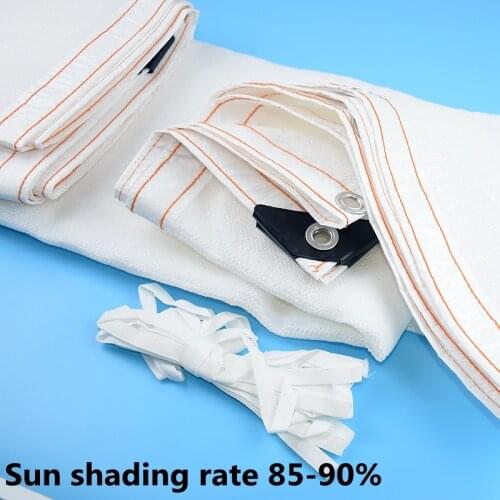 HDPE Anti-UV White Sun Shading Net Garden Balcony Succulent Plant Protection Carport Cover Swimming Pool Sun-proof Sunshade Net
