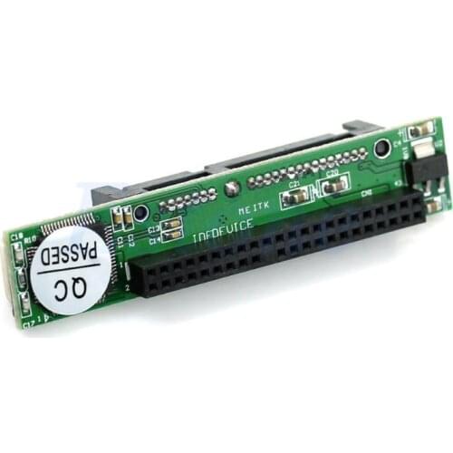 IDE 44pin 2.5\" HDD Drive Female to 7+15pin Male SATA Adapter Converter New Card