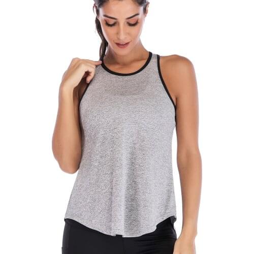 New Women Fitness Sports Shirt Sleeveless Yoga Top Running GymShirt Vest Athletic Undershirt Yoga Gym Wear Tank Top Quick Dry
