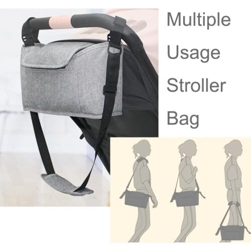Stroller Organizer Bag Baby Stroller Accessories Organizer Stroller Cup Holder Cover Baby Buggy Winter Pram Bottle Storage Bag