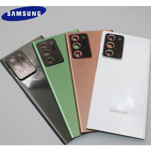 Original Samsung Galaxy Note 20 N980/Note 20 Ultra N985 Back Battery Cover Rear Door Housing Case With Camera Glass Lens Frame