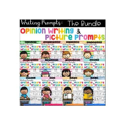 Writing Prompts: Opinion Writing & Picture Prompts (THE BUNDLE) Grade K - 2nd PDF File Worksheets Workbooks for Kids