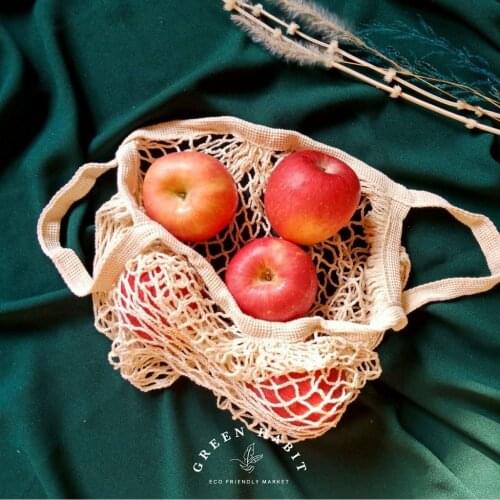 Portable Grocery Shopping Net Bag Shopping Bag Storage Toy Bag Net Bag Fruit Handbag Length Handle Net Tote Bag Washable авоська
