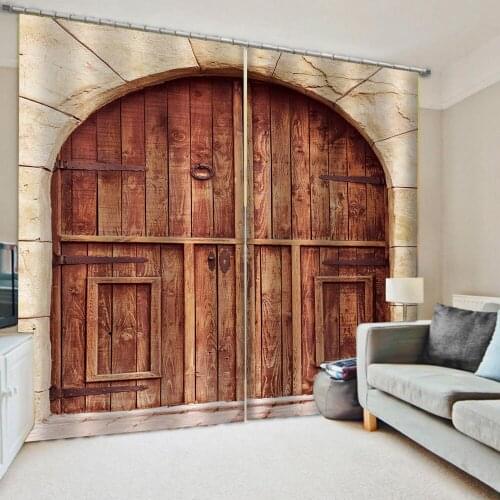 Morden 3d door curtains 3D Window Curtains For Living Room Bedroom 3d stereoscopic curtains