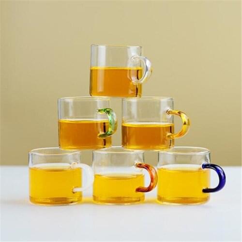 Tea Cup Glass Heat Resistant High Temperature 1Piece 120ml Drinkware Accessories