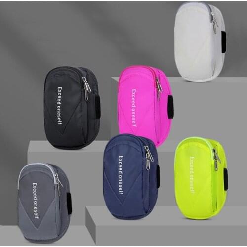Reflective Waterproof Sport Arm Bag Gym Fitness Running Bag Armband Pouch Mobile Phone Holder Outdoor Sport Arm Wrist Pouch Bag