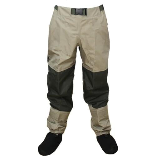 3 Layer Breathable Waterproof Fly Fishing Waist Waders Stockingfoot High Pant Wader Durable Duck Hunting Wading Pants