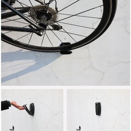 Bicycle Wall Mounted Rack Bike Storage Parking Hook Holder Hanger Folding Space