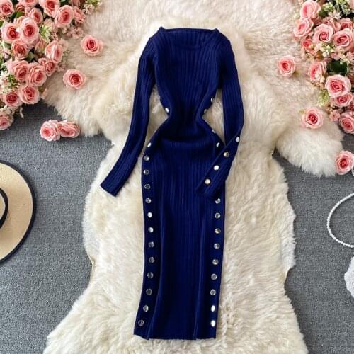 Vinieer Fashionable Knitted Dresses