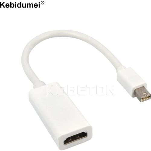 Kebidumei Mini DisplayPort DP Adapter Cable Mini Display Port Converter for Thunderbolt For Apple Mac Macbook Pro Air