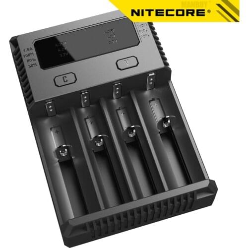 Nitecore New I4 Battery Automatic Current Select IntelliCharger IMR Ni-MH/Ni-CD Li-ion18650 16340 10440 AA AAA 14500 26650 18490