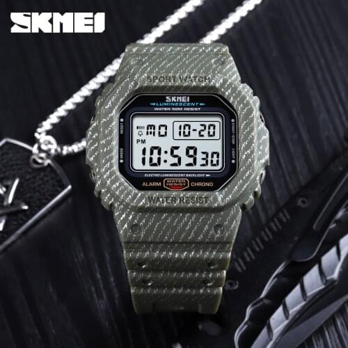 SKMEI Army Outdoor Mens Sports Digital Watches Alarm Waterproof Fashion Wristwatches Military Electronic Watch Relogio Masculino