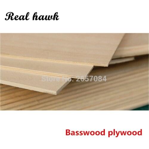 300x200x2mm basswood plywood super quality Aviation model layer board basswood plywood plank DIY wood model materials