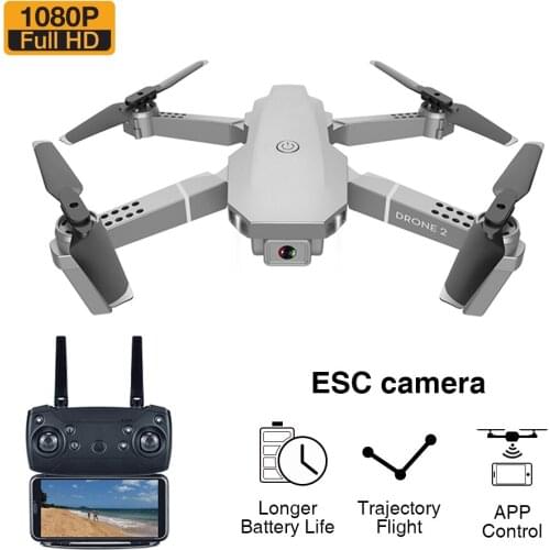 E68 Pro RC Drone HD Camera 4K FPV WiFi Real-Time Transport Mobile Control One Key Return Hight Hold Mode Foldable 2 Axis Gimbal