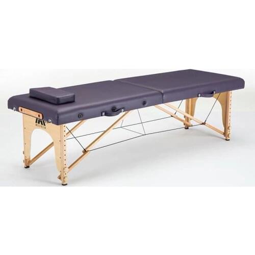 Salon beauty SPA tattoo furniture beech wooden leather patio facial Adjustable Foldable Portable massage bed table with pillow