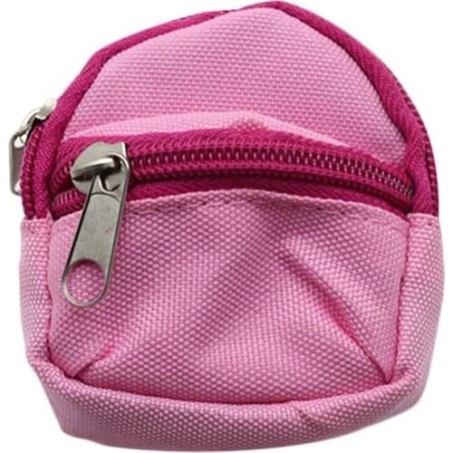 Mini Solid Color Coin Purse Coin Bag Doll Cute Creative Canvas Mini Doll Bag Coin Storage