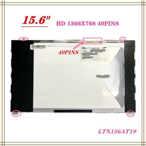 Original LTN156AT19 001 501 503 LTN156AT18 15.6 Slim LED For SAMSUNG Np300v5a 550P5C NP300E5A Laptop LCD SCREEN Display Matrix