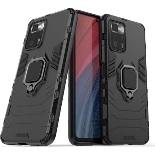 Shockproof Case For Xiaomi Poco X3 GT M3 Pro F3 X3 NFC Ring Holder Armor Bumper Cover Phone Cases For Xiaomi Poco X3 GT Funda
