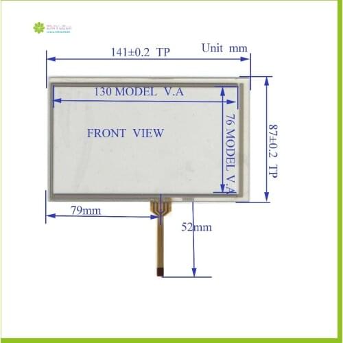 ZhiYuSun 056005 141mm*87mm touch sensor NEW 5.6inch 4line touch panel glass 141*87 compatible for GPS CAR